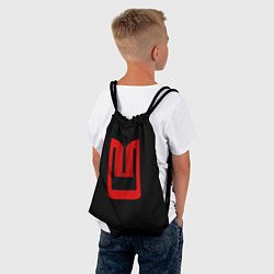 Рюкзак-мешок Москвич лого авто, цвет: 3D-принт — фото 2