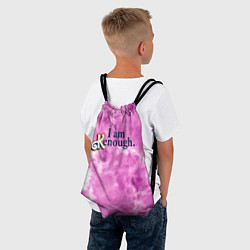Рюкзак-мешок I am kenough - розовый тай-дай, цвет: 3D-принт — фото 2