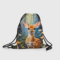 Рюкзак-мешок Олененок в волшебном лесу, цвет: 3D-принт