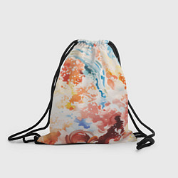 Рюкзак-мешок Абстрактные контрастные волны, цвет: 3D-принт