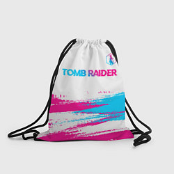 Рюкзак-мешок Tomb Raider neon gradient style посередине, цвет: 3D-принт