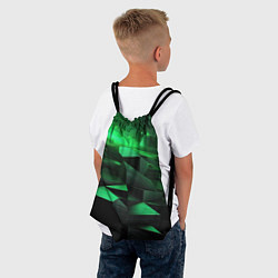 Рюкзак-мешок Зеленые квадратные плиты, цвет: 3D-принт — фото 2