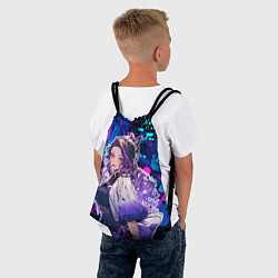 Рюкзак-мешок Шинобу Кочо и граффити, цвет: 3D-принт — фото 2