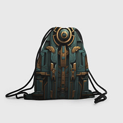 Рюкзак-мешок Абстрактный узор в египетском стиле, цвет: 3D-принт