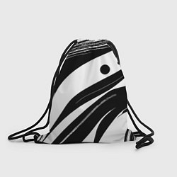 Рюкзак-мешок Abstract black and white composition, цвет: 3D-принт