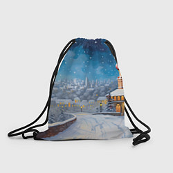 Рюкзак-мешок Москва новый год, цвет: 3D-принт