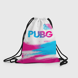 Мешок для обуви PUBG neon gradient style посередине