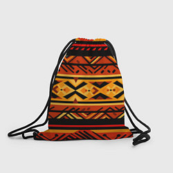 Рюкзак-мешок Узор в этническом стиле масаев, цвет: 3D-принт