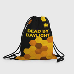 Рюкзак-мешок Dead by Daylight - gold gradient посередине, цвет: 3D-принт