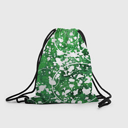 Рюкзак-мешок Абстракция - круги на зелёном, цвет: 3D-принт