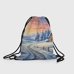 Рюкзак-мешок Предновогодний восход, цвет: 3D-принт