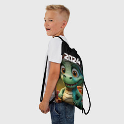 Рюкзак-мешок Милый дракон 2024 символ года, цвет: 3D-принт — фото 2