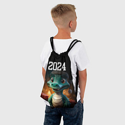 Рюкзак-мешок Новый год 2024 символ года, цвет: 3D-принт — фото 2