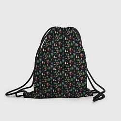 Рюкзак-мешок Горнолыжный курорт паттерн, цвет: 3D-принт