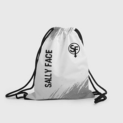 Рюкзак-мешок Sally Face glitch на светлом фоне вертикально, цвет: 3D-принт
