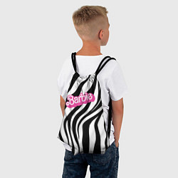 Рюкзак-мешок Ретро Барби - паттерн полосок зебры, цвет: 3D-принт — фото 2