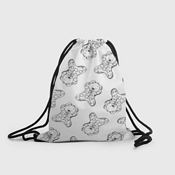 Рюкзак-мешок Сончас у медвежат - раскраска, цвет: 3D-принт