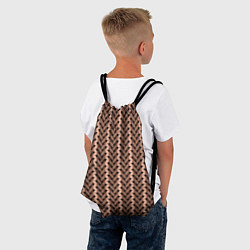 Рюкзак-мешок Мелкая плетёнка сцепленных рук, цвет: 3D-принт — фото 2