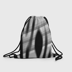 Рюкзак-мешок Черные размытые овалы и полосы, цвет: 3D-принт