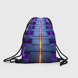 Рюкзак-мешок Неоновый луч на плитах, цвет: 3D-принт