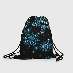 Рюкзак-мешок Кружение снежинок, цвет: 3D-принт