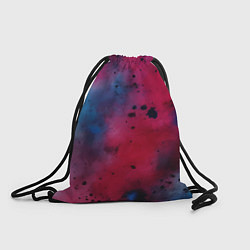 Рюкзак-мешок Акварельные брызги в розовом, цвет: 3D-принт