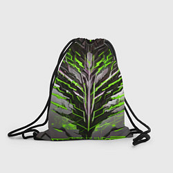 Рюкзак-мешок Киберпанк доспех зелёный, цвет: 3D-принт