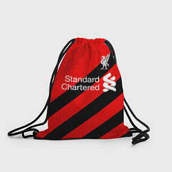 Рюкзак-мешок Ливерпуль - красные полосы, цвет: 3D-принт