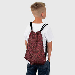 Рюкзак-мешок Чёрные и красные мазки, цвет: 3D-принт — фото 2