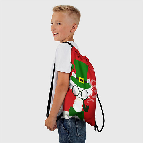 Мешок для обуви Лама - альпака в день Патрика / 3D-принт – фото 3