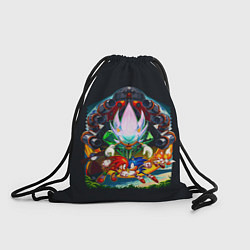 Рюкзак-мешок Соник против Наклза, цвет: 3D-принт