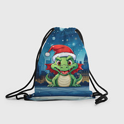 Рюкзак-мешок Малыш новогодний дракончик 2024, цвет: 3D-принт