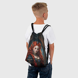 Рюкзак-мешок Рыжая принцесса, цвет: 3D-принт — фото 2