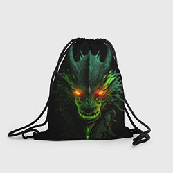 Рюкзак-мешок Дракон сверкающих елей, цвет: 3D-принт