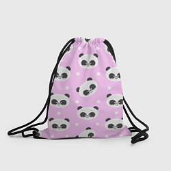 Рюкзак-мешок Милая улыбающаяся панда, цвет: 3D-принт