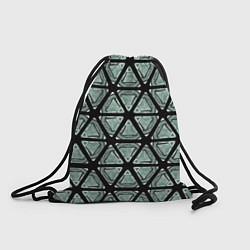 Рюкзак-мешок Глаз в пирамиде как калейдоскоп, цвет: 3D-принт