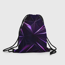 Рюкзак-мешок Фиолетовый хрусталь, цвет: 3D-принт