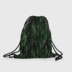 Рюкзак-мешок Матричный паттерн, цвет: 3D-принт