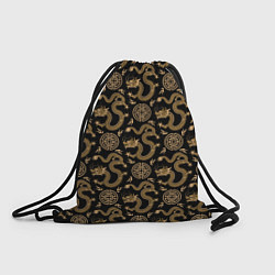 Рюкзак-мешок Символ года в паттерне, цвет: 3D-принт