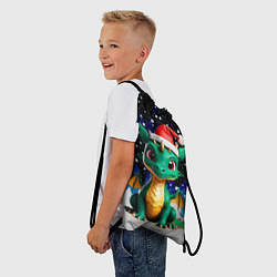 Рюкзак-мешок Малыш дракончик в колпаке, цвет: 3D-принт — фото 2