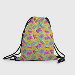 Рюкзак-мешок Магнитофонные кассеты, цвет: 3D-принт