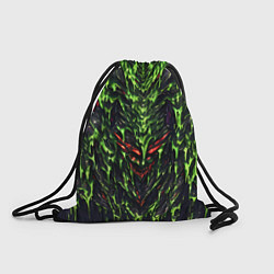 Рюкзак-мешок Green and red slime, цвет: 3D-принт