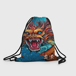 Рюкзак-мешок Граффити с драконом, цвет: 3D-принт