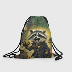 Рюкзак-мешок Крик стимпанк енота, цвет: 3D-принт