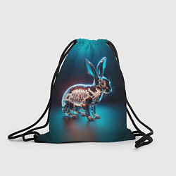 Рюкзак-мешок Прозрачный стеклянный кролик, цвет: 3D-принт