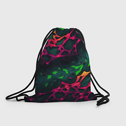 Рюкзак-мешок Яркая абстракция в стиле камуфляжа, цвет: 3D-принт