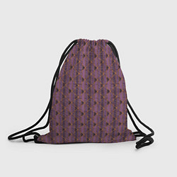 Рюкзак-мешок Паттерн тёмно-розовый, цвет: 3D-принт