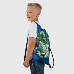 Рюкзак-мешок Бульбазавр покемон, цвет: 3D-принт — фото 2