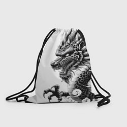 Рюкзак-мешок Морда дракона - ирезуми, цвет: 3D-принт