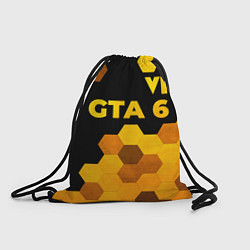 Рюкзак-мешок GTA 6 - gold gradient посередине, цвет: 3D-принт